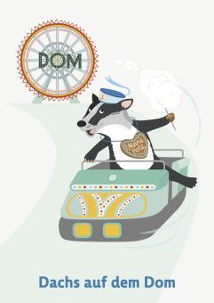 Karin Lindeskov Andersen: Dachs auf dem Dom – Postkarte