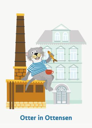 Karin Lindeskov Andersen: Otter in Ottensen – Postkarte 