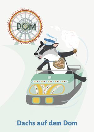 Karin Lindeskov Andersen: Dachs auf dem Dom – Postkarte 