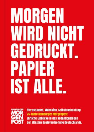 Carsten Gensing: Morgen wird nicht gedruckt. Papier ist alle. 